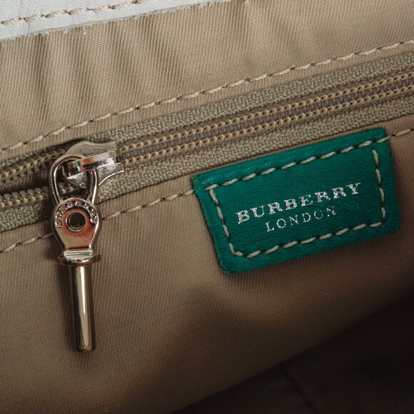 Burberry Shades of Green Vintage Brogue Hobo Shoulder Bag - Picture 13 of 14